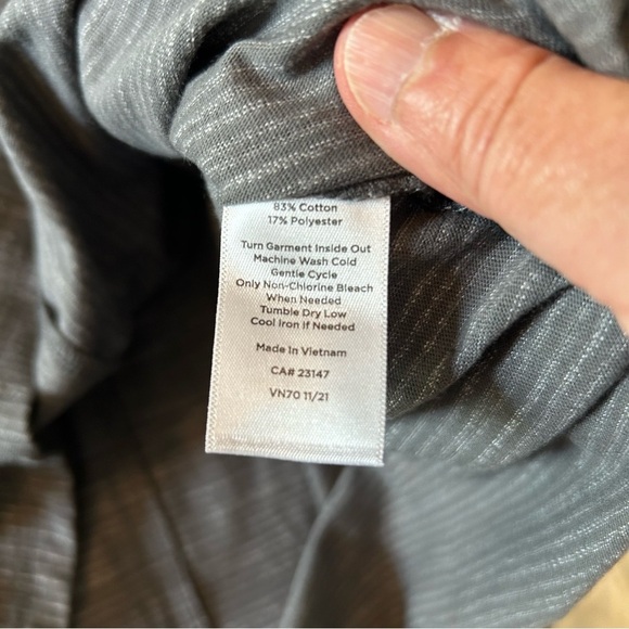 T by Talbots Tie-Front Tee Shirt Dress. Size Small. - Picture 9 of 10